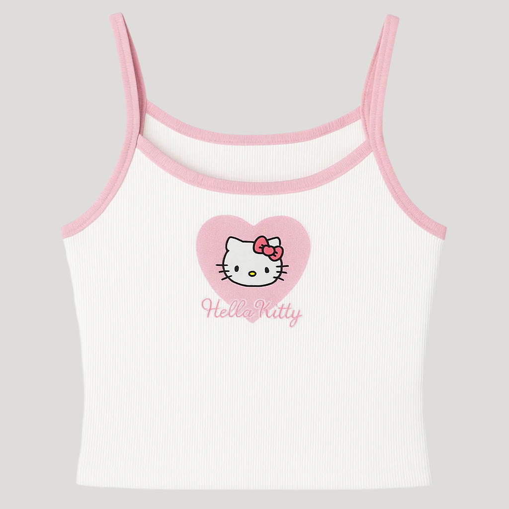 Crop Top "Kitty Heart"