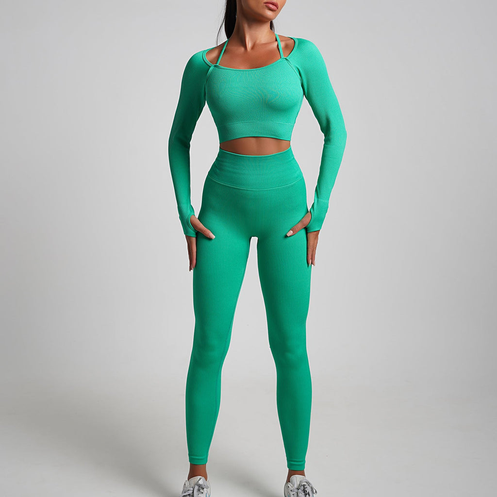 Ribbed Long Sleeve Sportswear Set