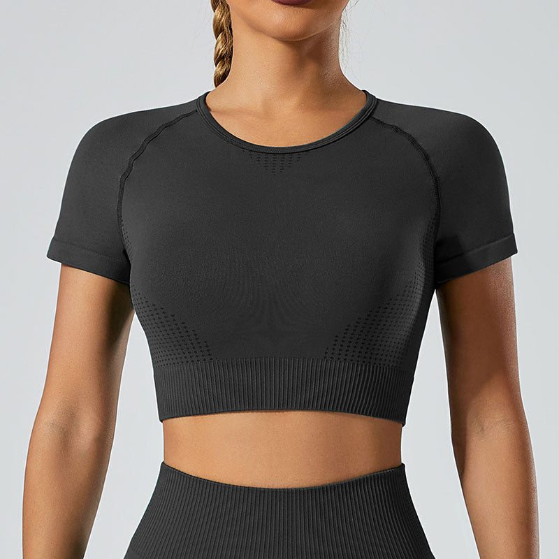 Seamless Short Sleeve Crop Tee