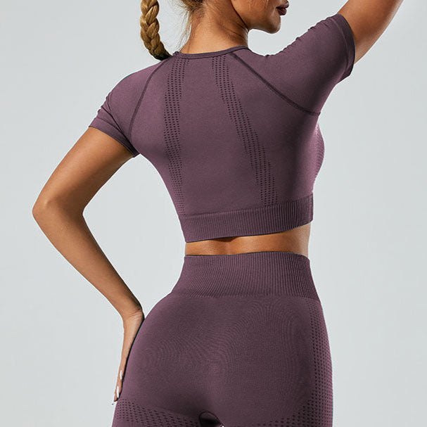Seamless Short Sleeve Crop Tee
