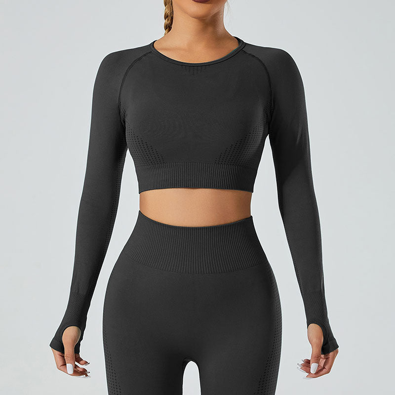 Seamless Long Sleeve Crop Tee